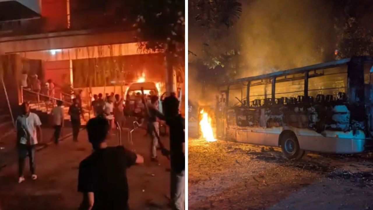 থুতু নিয়ে ড্যাফোডিল-সিটি ইউনিভার্সিটির শিক্ষার্থীদের সংঘর্ষ-ভাঙচুর-আগুন, আহত অর্ধশতাধিক